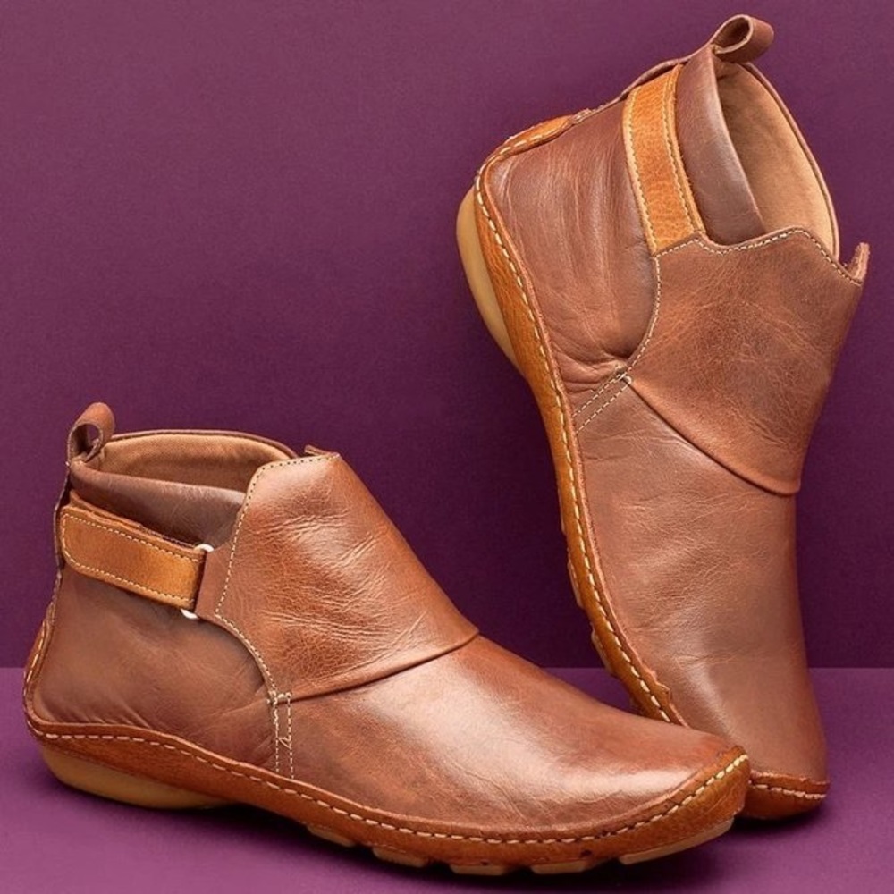 WOMENS COMFORTABLE ADJUSTABLE BOOTIES